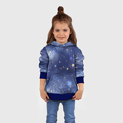 Толстовка-худи детская Небо в стиле Стимпанк, цвет: 3D-синий — фото 2