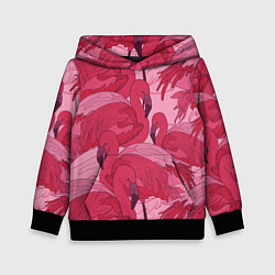 Детская толстовка Розовые фламинго