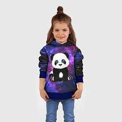 Толстовка-худи детская Space Panda, цвет: 3D-синий — фото 2