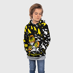 Толстовка-худи детская ЗЕНИЦУ АГАЦУМА, цвет: 3D-меланж — фото 2