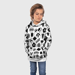 Толстовка-худи детская БЛИЧ КАПИТАНЫ ГОТЕЙ 13 ЭМБЛЕМЫ, цвет: 3D-белый — фото 2