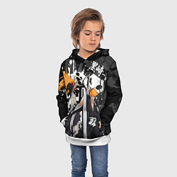 Толстовка-худи детская Bleach, цвет: 3D-белый — фото 2