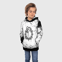 Толстовка-худи детская МЕЛИОДАС 7 СМЕРТНЫХ ГРЕХОВ, цвет: 3D-черный — фото 2