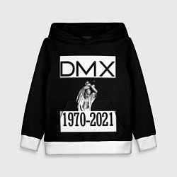 Толстовка-худи детская DMX 1970-2021, цвет: 3D-белый