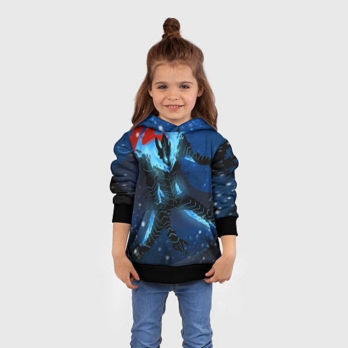 Детская толстовка Поднятие уровня Аниме / 3D-Черный – фото 4