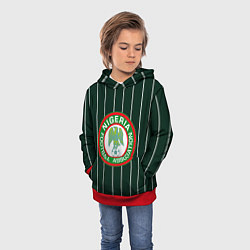 Толстовка-худи детская Сборная Нигерии, цвет: 3D-красный — фото 2