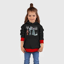 Толстовка-худи детская Любовь, Смерть & Роботы, цвет: 3D-красный — фото 2
