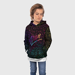 Толстовка-худи детская AVICII АВТОГРАФ RAIBOW, цвет: 3D-белый — фото 2