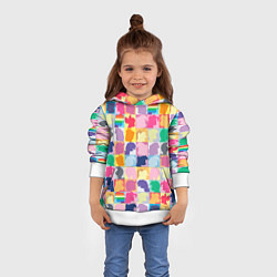 Толстовка-худи детская Команда пони, цвет: 3D-белый — фото 2