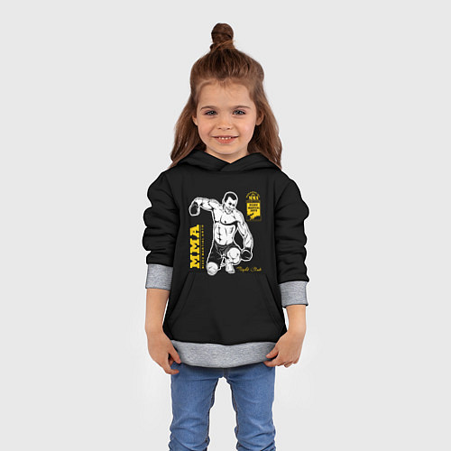 Детская толстовка ММА / 3D-Меланж – фото 4