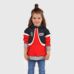 Толстовка-худи детская СССР ГАГАРИН, цвет: 3D-меланж — фото 2