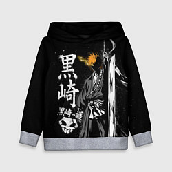 Толстовка-худи детская Bleach, Ичиго с мечом, цвет: 3D-меланж