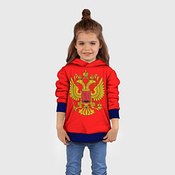 Толстовка-худи детская РОССИЯ RUSSIA UNIFORM, цвет: 3D-синий — фото 2