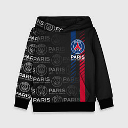 Толстовка-худи детская ФК ПСЖ PARIS SAINT GERMAIN, цвет: 3D-черный