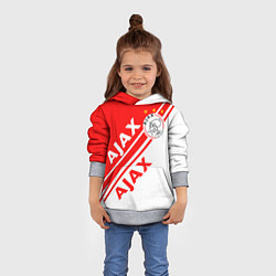 Толстовка-худи детская FC AJAX AMSTERDAM ФК АЯКС, цвет: 3D-меланж — фото 2