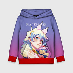 Толстовка-худи детская Nia Gurren Lagann, цвет: 3D-красный