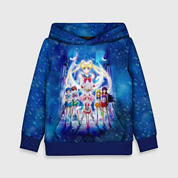 Толстовка-худи детская Вечная Сейлор Мун Netflix 2021, цвет: 3D-синий