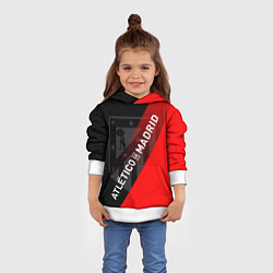 Толстовка-худи детская АТЛЕТИКО МАДРИД ATLETICO, цвет: 3D-белый — фото 2