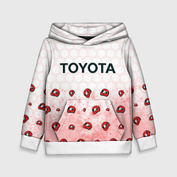Толстовка-худи детская Тойота - Racing Паттерн, цвет: 3D-белый