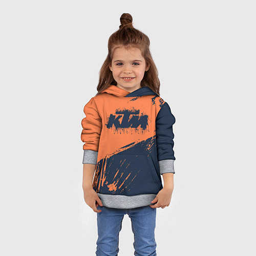 Детская толстовка KTM ГРАНЖ Z / 3D-Меланж – фото 4