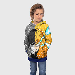 Толстовка-худи детская ПУТЬ ЗЕНИЦУ КЛИНОК, цвет: 3D-синий — фото 2