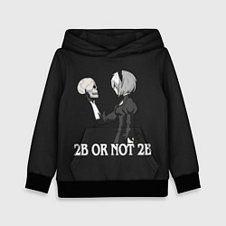 Толстовка-худи детская 2B OR NOT 2B, цвет: 3D-черный