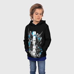 Толстовка-худи детская Pay Day Brothers, цвет: 3D-синий — фото 2