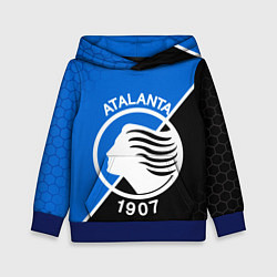 Толстовка-худи детская FC ATALANTA ФК АТАЛАНТА, цвет: 3D-синий