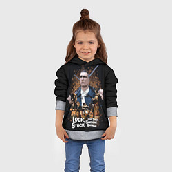 Толстовка-худи детская Карты, деньги, два ствола, цвет: 3D-меланж — фото 2