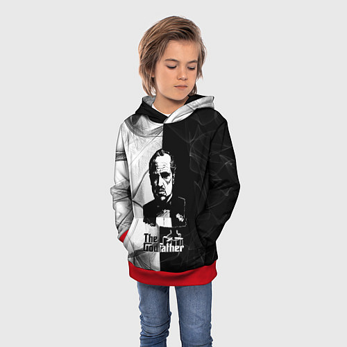 Детская толстовка Крёстный отец The Godfather / 3D-Красный – фото 3
