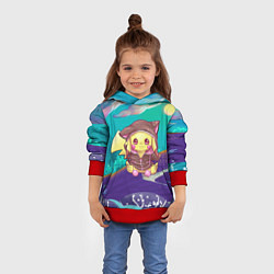 Толстовка-худи детская Покемон в костюме, цвет: 3D-красный — фото 2