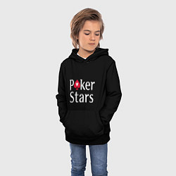 Толстовка-худи детская Poker Stars, цвет: 3D-черный — фото 2