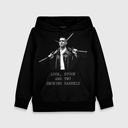 Толстовка-худи детская Карты Деньги 2 Ствола Боевик, цвет: 3D-черный