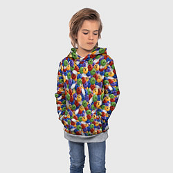 Толстовка-худи детская Боулинг, цвет: 3D-меланж — фото 2
