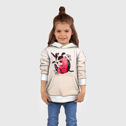 Толстовка-худи детская Кенма Козуме и Куроо Тецуро Старшая Некома, цвет: 3D-белый — фото 2
