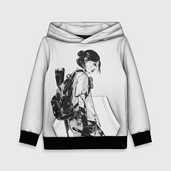 Толстовка-худи детская BW Elly, цвет: 3D-черный