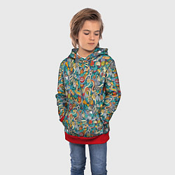 Толстовка-худи детская Sport, цвет: 3D-красный — фото 2