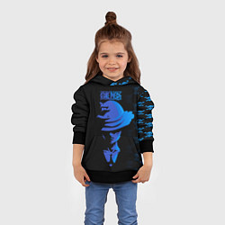 Толстовка-худи детская Манки Д Луффи One Piece, цвет: 3D-черный — фото 2