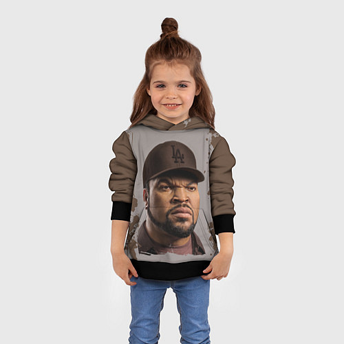 Детская толстовка Ice Cube Айс Куб Z / 3D-Черный – фото 4