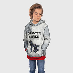 Толстовка-худи детская COUNTER TERRORIST CS GO Z, цвет: 3D-красный — фото 2
