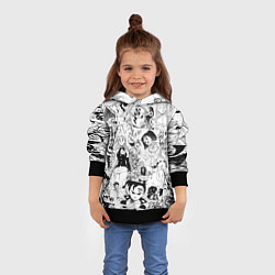 Толстовка-худи детская Семь смертных грехов, манга, цвет: 3D-черный — фото 2