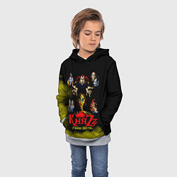 Толстовка-худи детская КНЯZZ Гимн Шута, цвет: 3D-меланж — фото 2