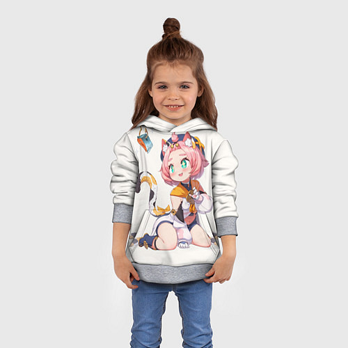 Детская толстовка Diona Katzlein Cocktail / 3D-Меланж – фото 4