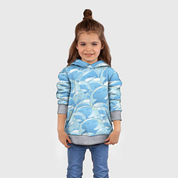 Толстовка-худи детская О МОЕМ ПЕРЕРОЖДЕНИЕ В СЛИЗЬ, цвет: 3D-меланж — фото 2