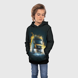 Толстовка-худи детская Man Leon, цвет: 3D-черный — фото 2