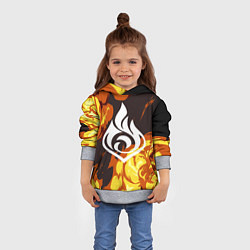 Толстовка-худи детская PIRO ПИРО ГЕНШИН, цвет: 3D-меланж — фото 2