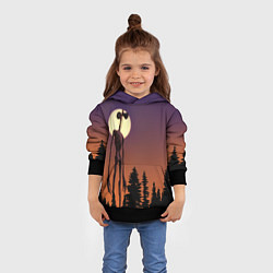 Толстовка-худи детская Gradient Forest Siren Head, цвет: 3D-черный — фото 2