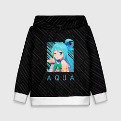 Толстовка-худи детская Аква Aqua Коносуба KonoSuba, цвет: 3D-белый