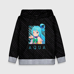 Толстовка-худи детская Аква Aqua Коносуба KonoSuba, цвет: 3D-меланж