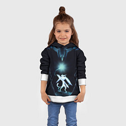 Толстовка-худи детская Дух-хранитель Ори, цвет: 3D-белый — фото 2